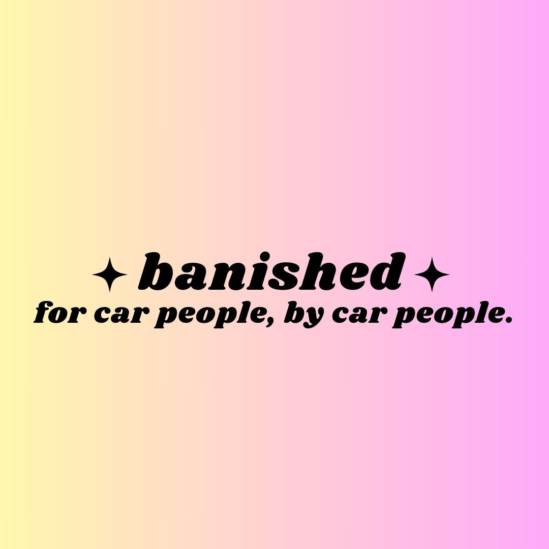 Banished Slogan Diecut Sticker