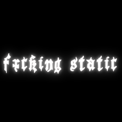 fxcking static diecut decal