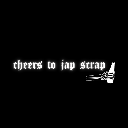 cheers to jap scrap decal