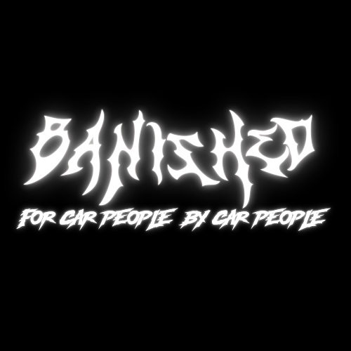 BANISHED slogan XL rear window decal