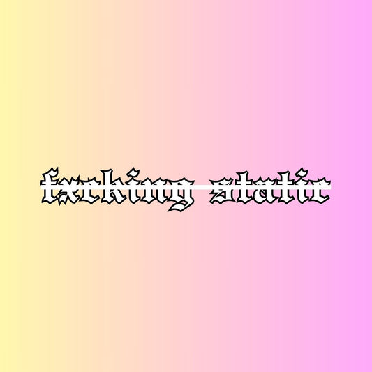 fxcking static diecut sticker